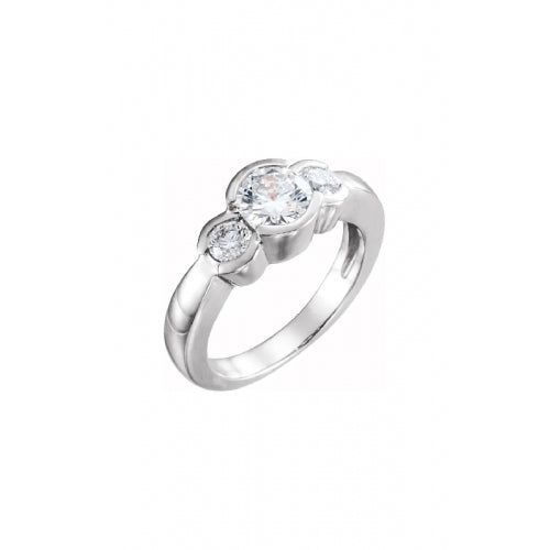 Stuller Three Stones Engagement Ring 120411