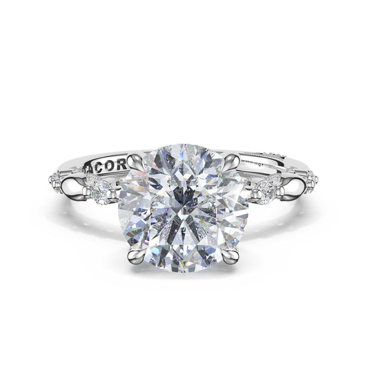 mixed-pattern-round-solitaire-engagement-ring-466RD