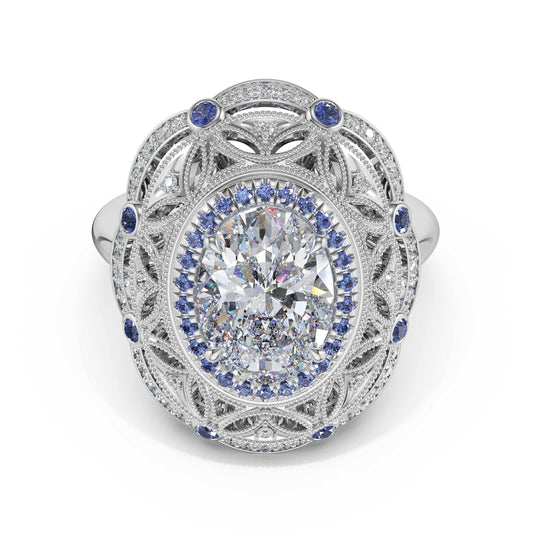 oval-estate-diamond-and-sapphire-engagement-ring-470OVBS1