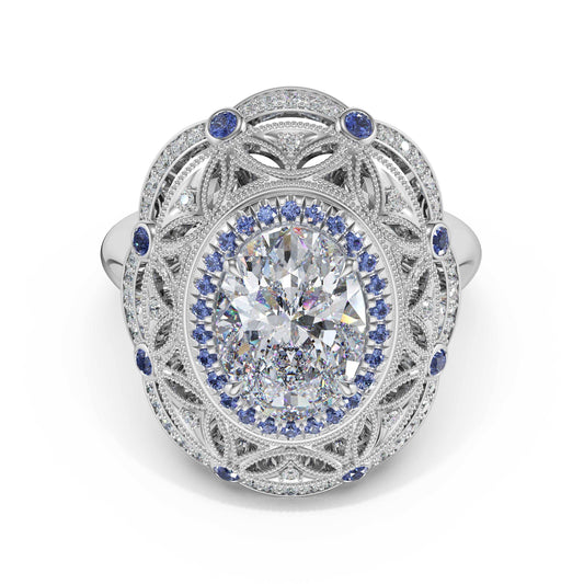 oval-estate-diamond-and-sapphire-engagement-ring-470OVBS1