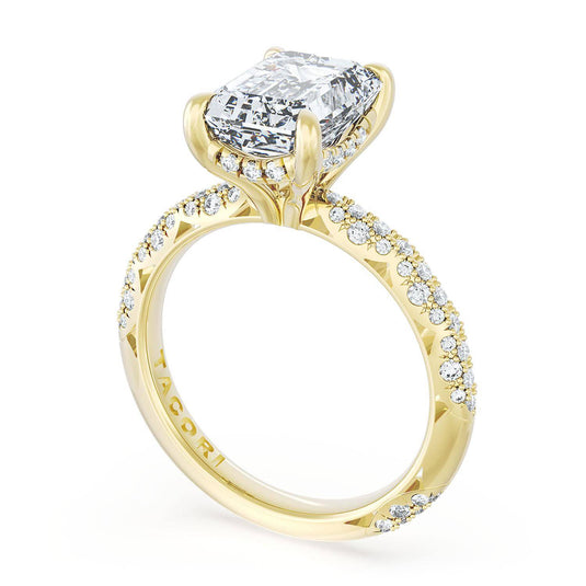 Tacori Emerald Bloom Engagement Ring 40224EC95X7