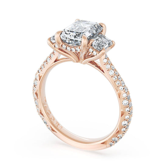 Tacori Emerald 3-Stone Engagement Ring 40927EC12X8534