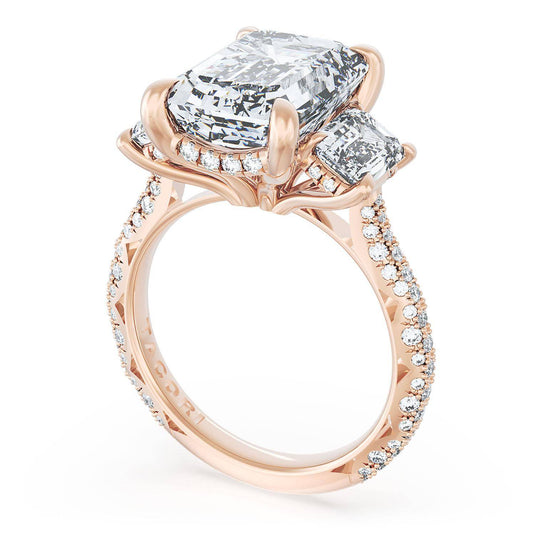 Tacori Emerald 3-Stone Engagement Ring 40927EC12X8534