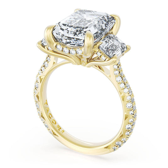 Tacori Emerald 3-Stone Engagement Ring 40927EC12X8534