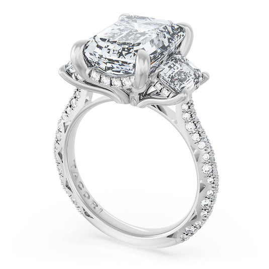 Tacori Emerald 3-Stone Engagement Ring 40927EC12X8534