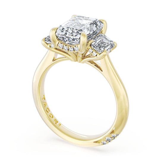 Tacori Emerald 3-Stone Engagement Ring 41227EC12X85