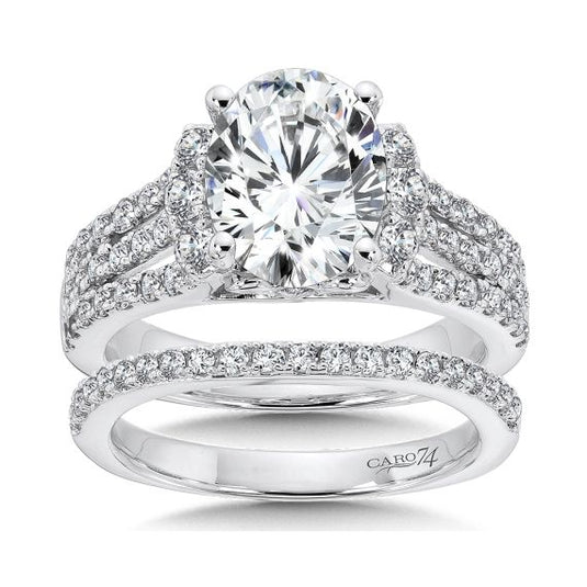 Engagement Ring with Oval Shape CR507W