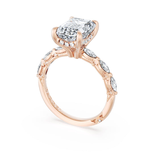 Tacori Emerald Solitaire Engagement Ring 42228EC11X8