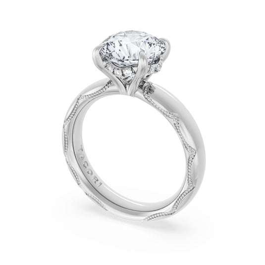 Tacori Round Solitaire Cigar Band Engagement Ring 4146RD10