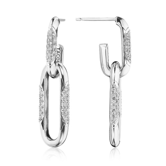Crescent Eclipse | Double Link Earrings FE822