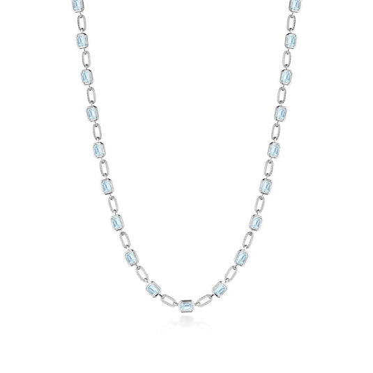 TACORI Allure | Sky Blue Topaz Link Necklace FN825EC55X4BT16
