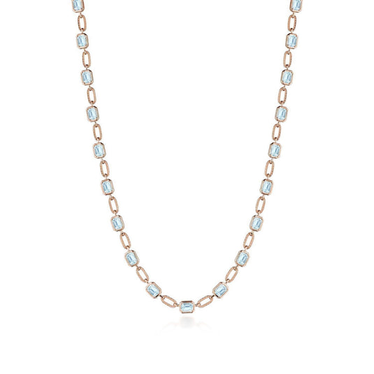 TACORI Allure | Sky Blue Topaz Link Necklace FN825EC55x4BT16PK
