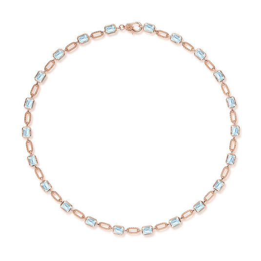TACORI Allure | Sky Blue Topaz Link Necklace FN825EC55x4BT16PK