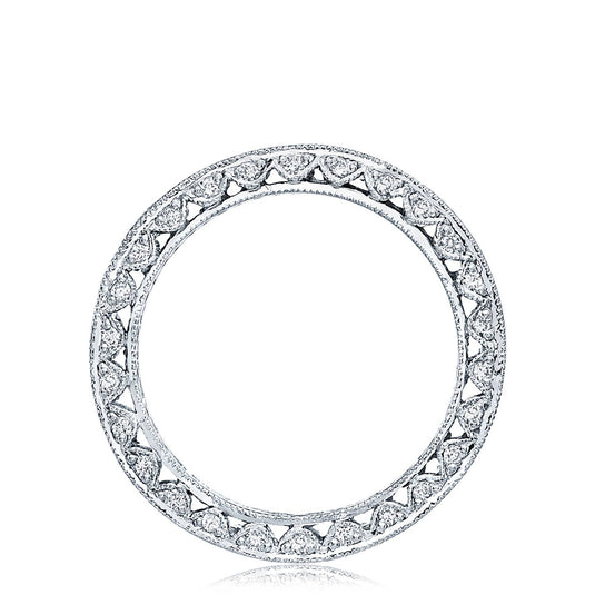Classic Crescent | Channel Set Wedding Band HT2273B