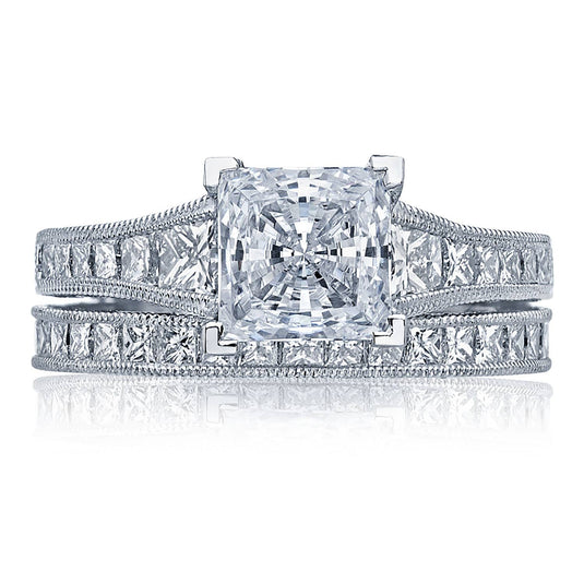 Reverse Crescent | Princess Solitaire Engagement Ring HT2510PR12X