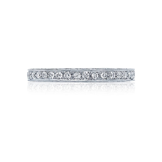 Classic Crescent | Pavé Diamond Wedding Band HT2516B12X