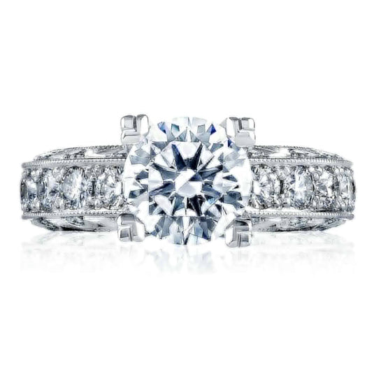 Classic Crescent | Round Solitaire Engagement Ring HT2530AW