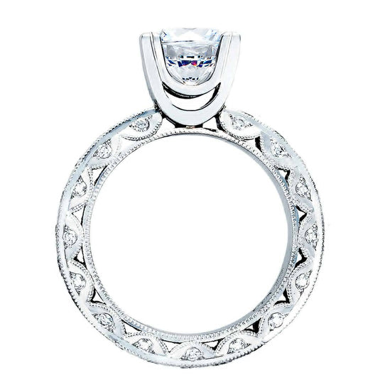 Classic Crescent | Round Solitaire Engagement Ring HT2530AW