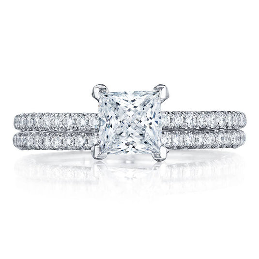 Petite Crescent | Princess Solitaire Engagement Ring HT254515PR6