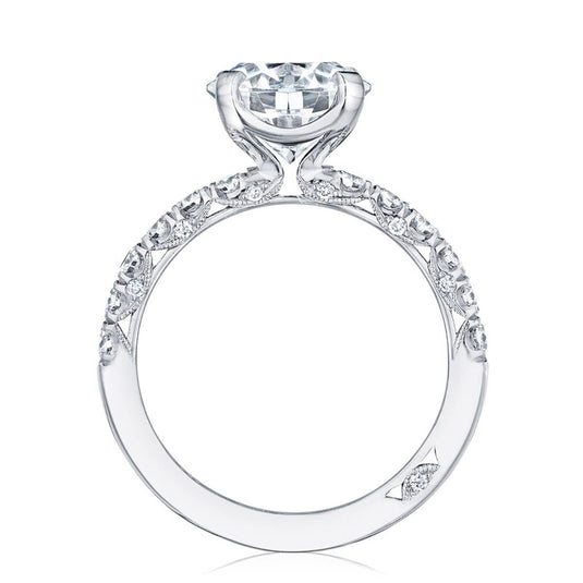 Petite Crescent | Round Solitaire Engagement Ring HT254525RD8