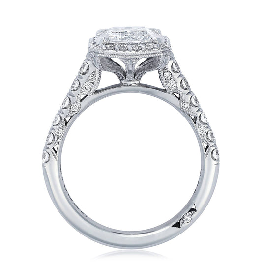 Petite Crescent | Emerald Bloom Engagement Ring HT254725EC9X7