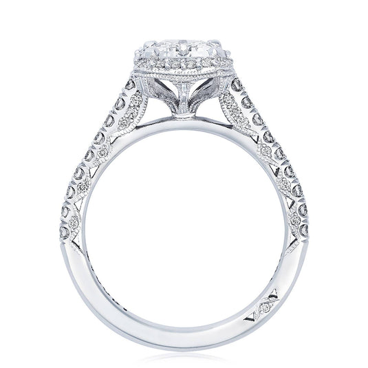 Petite Crescent | Emerald Bloom Engagement Ring HT2547EC8X6