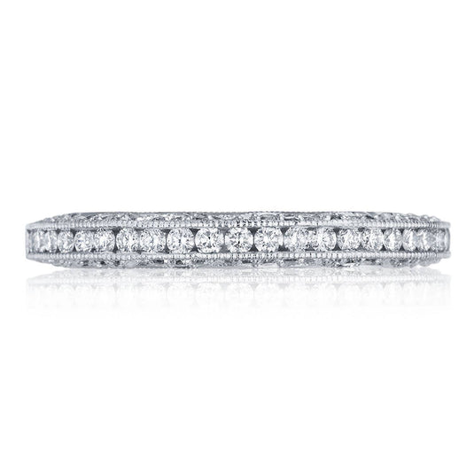 Classic Crescent | Channel Set Wedding Band HT2550B12