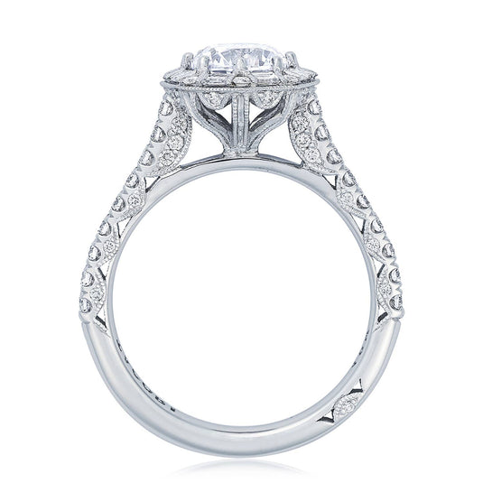 Petite Crescent | Round Bloom Engagement Ring HT2556RD65