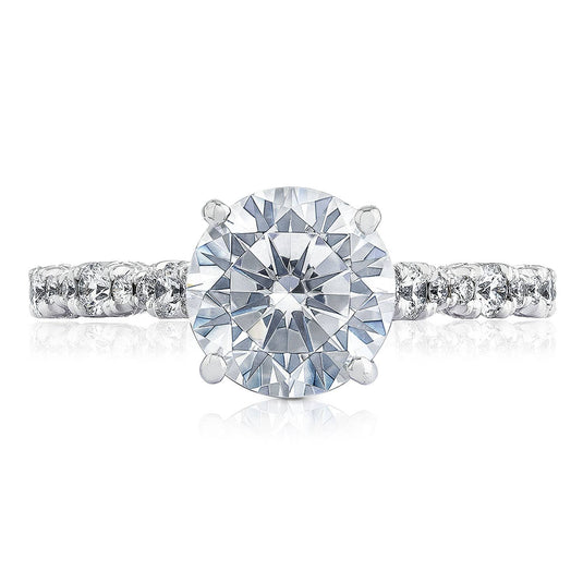 Petite Crescent | Round Solitaire Engagement Ring HT2558RD65