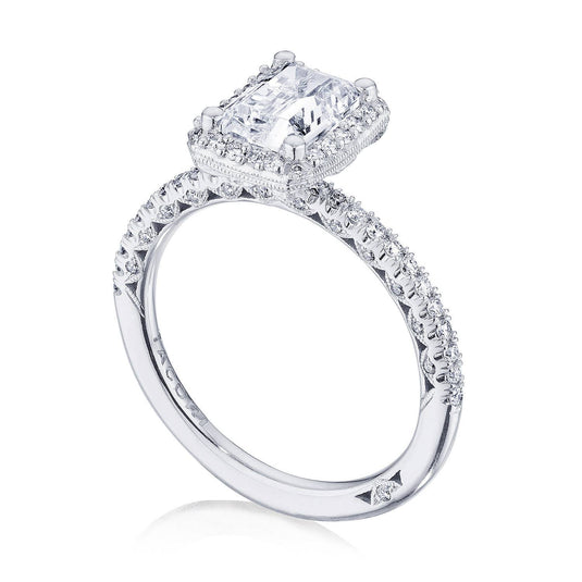 Petite Crescent | Emerald Bloom Engagement Ring HT257215EC75X55Y