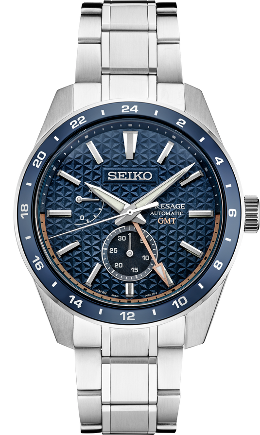 SEIKO PRESAGE SHARP-EDGED SERIES GMT SPB217