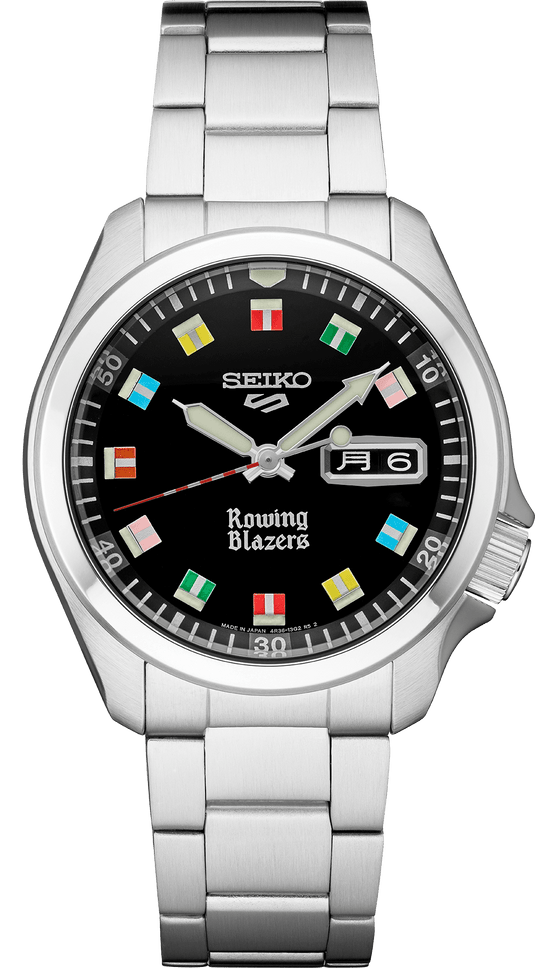 Seiko 5 Sports Rowing Blazers Collaboration Limited Edition Watch SRPJ63