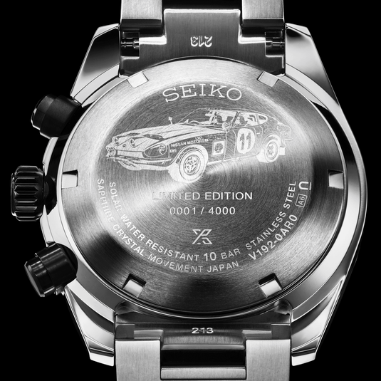Seiko Speedtimer Solar Chronograph Datsun 240Z Limited Edition Watch SSC957