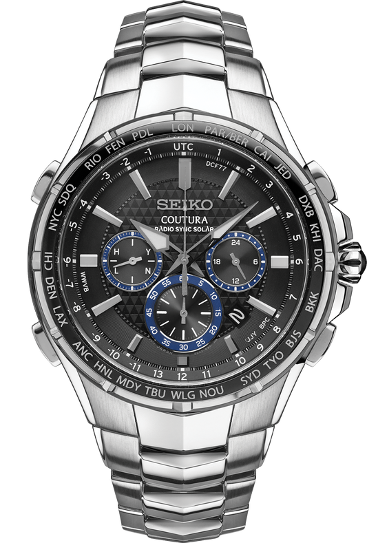 Seiko Coutura Radio Sync Solar Chronograph Watch Ssg009