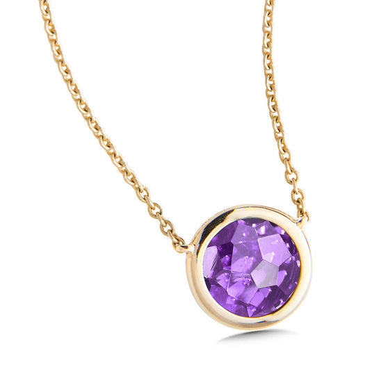 AMETHYST LAYERING PENDANT IN 14K YELLOW GOLD CGP043Y-AM
