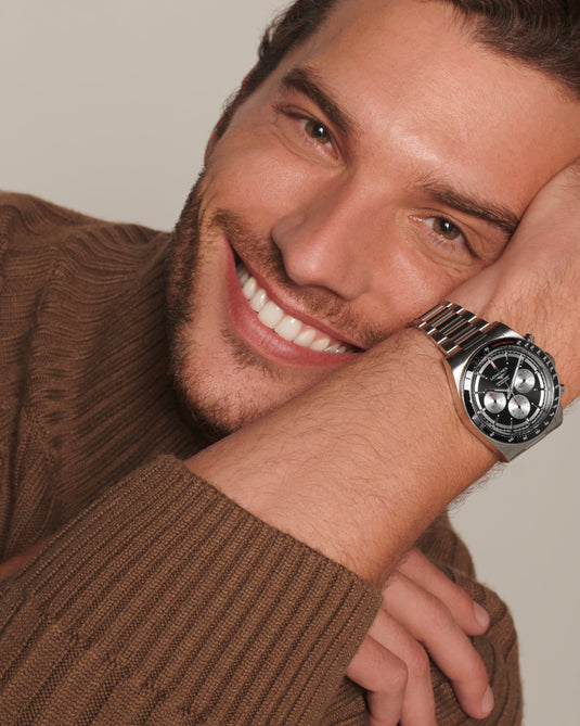 Longines Conquest Chronograph Automatic Watch, Ø 42.00 Mm, Stainless Steel And Ceramic Bezel. L3.835.4.52.6