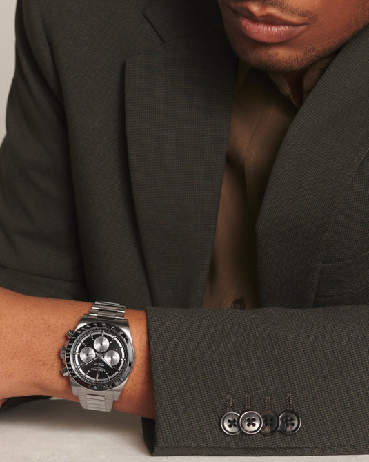 Longines Conquest Chronograph Automatic Watch, Ø 42.00 Mm, Stainless Steel And Ceramic Bezel. L3.835.4.52.6