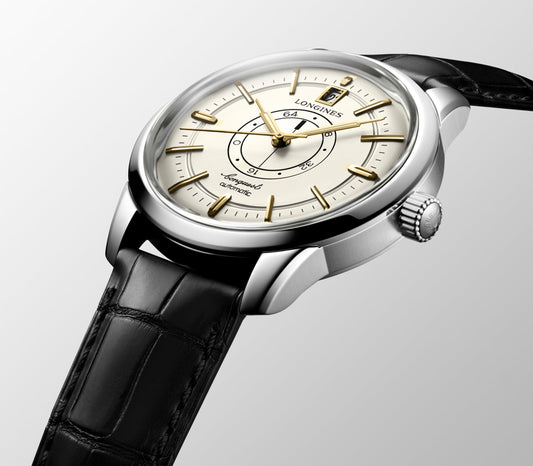 Longines Conquest Heritage Central Power Reserve Automatic Watch, Ø 38.00 Mm, Stainless Steel. L1.648.4.78.2