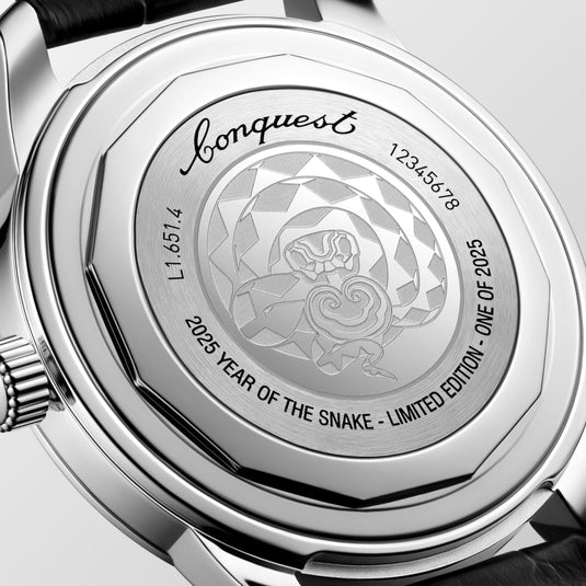 Longines Conquest Year Of The Snake Edition, L1.651.4.09.2, Automatic Watch, Ø 40.00 Mm, Stainless Steel. L1.651.4.09.2
