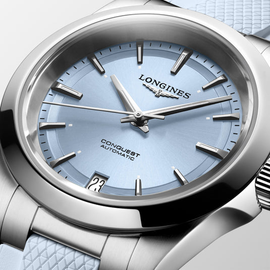 Longines Conquest Automatic Watch, Ø 34.00 Mm, Stainless Steel. L3.430.4.92.9