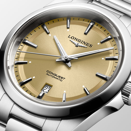 Longines Conquest Automatic Watch, Ø 38.00 Mm, Stainless Steel. L3.720.4.62.6