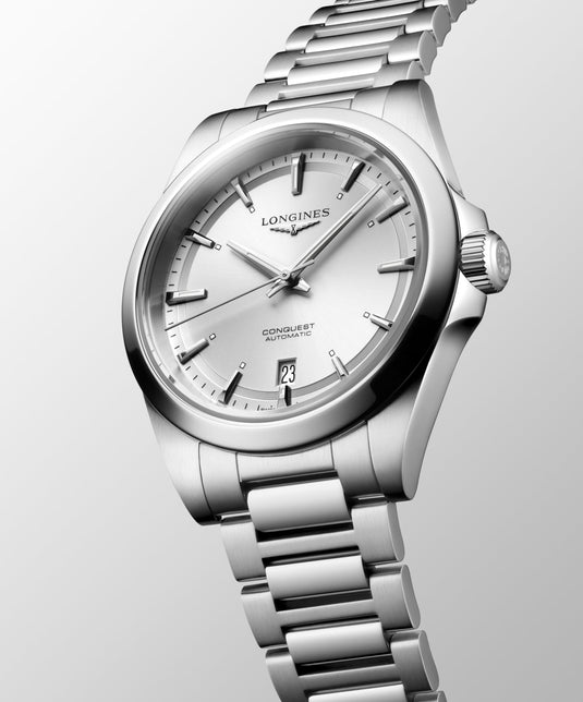 Longines Conquest Automatic Watch, Ø 38.00 Mm, Stainless Steel. L3.720.4.72.6