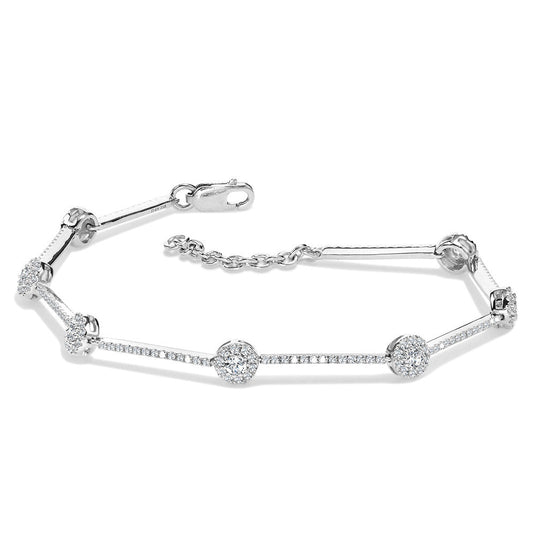 DIAMOND DELIGHTS TENNIS BRACELET LDD429-W