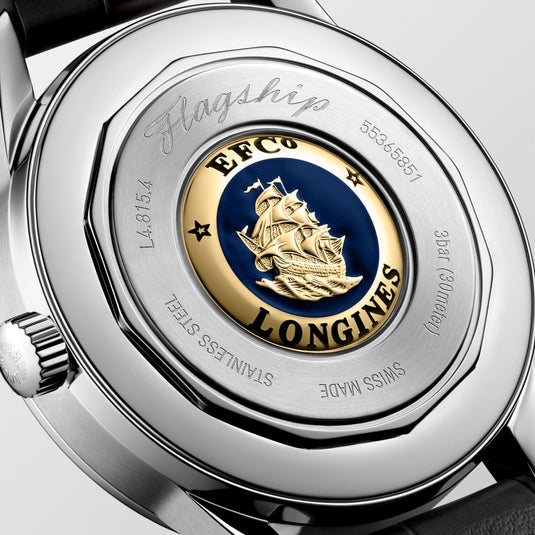 Longines Flagship Heritage Moonphase Automatic Watch, Ø 38.50 Mm, Stainless Steel. L4.815.4.02.2