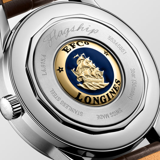Longines Flagship Heritage Moonphase Automatic Watch, Ø 38.50 Mm, Stainless Steel. L4.815.4.78.2
