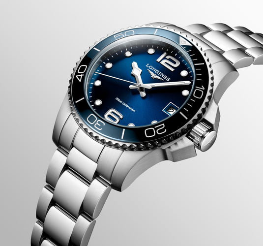 Longines Hydroconquest Quartz Watch, Ø 32.00 Mm, Stainless Steel And Ceramic Bezel. L3.370.4.96.6
