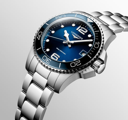 Longines Hydroconquest Quartz Watch, Ø 32.00 Mm, Stainless Steel And Ceramic Bezel. L3.370.4.96.6
