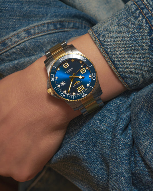 Longines Hydroconquest Automatic Watch, Ø 41.00 Mm, Stainless Steel And Ceramic Bezel. L3.781.3.96.7