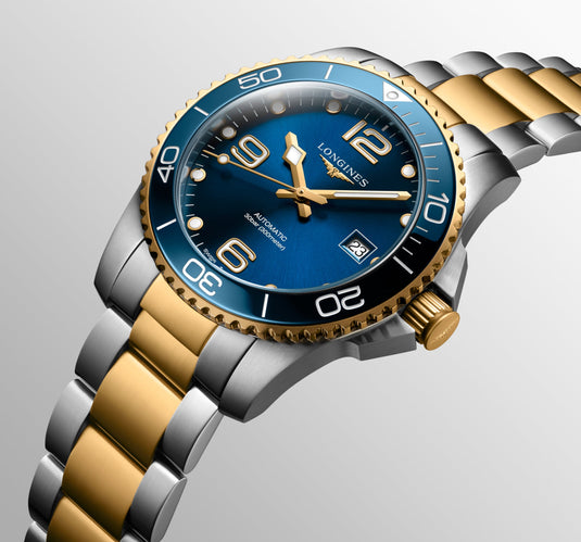 Longines Hydroconquest Automatic Watch, Ø 41.00 Mm, Stainless Steel And Ceramic Bezel. L3.781.3.96.7