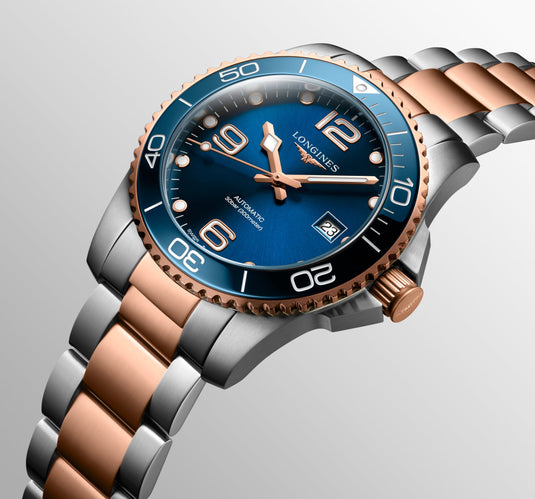 Longines Hydroconquest Automatic Watch, Ø 41.00 Mm, Stainless Steel And Ceramic Bezel. L3.781.3.98.7